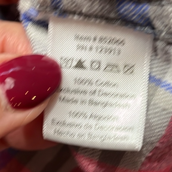 Jachs Girlfriend BEA pink purple Plaid TOP flannel paisley cuff  pearl snaps XL - Picture 12 of 16